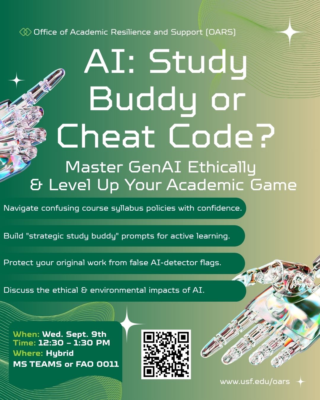AI Study Buddy or Cheat Code Flyer