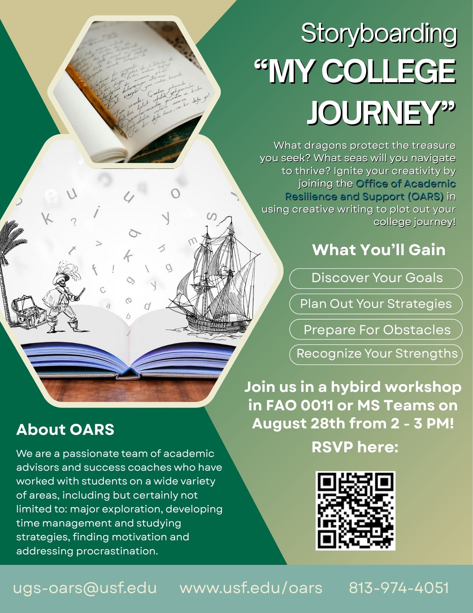 Storyboarding My College Journey Flyer