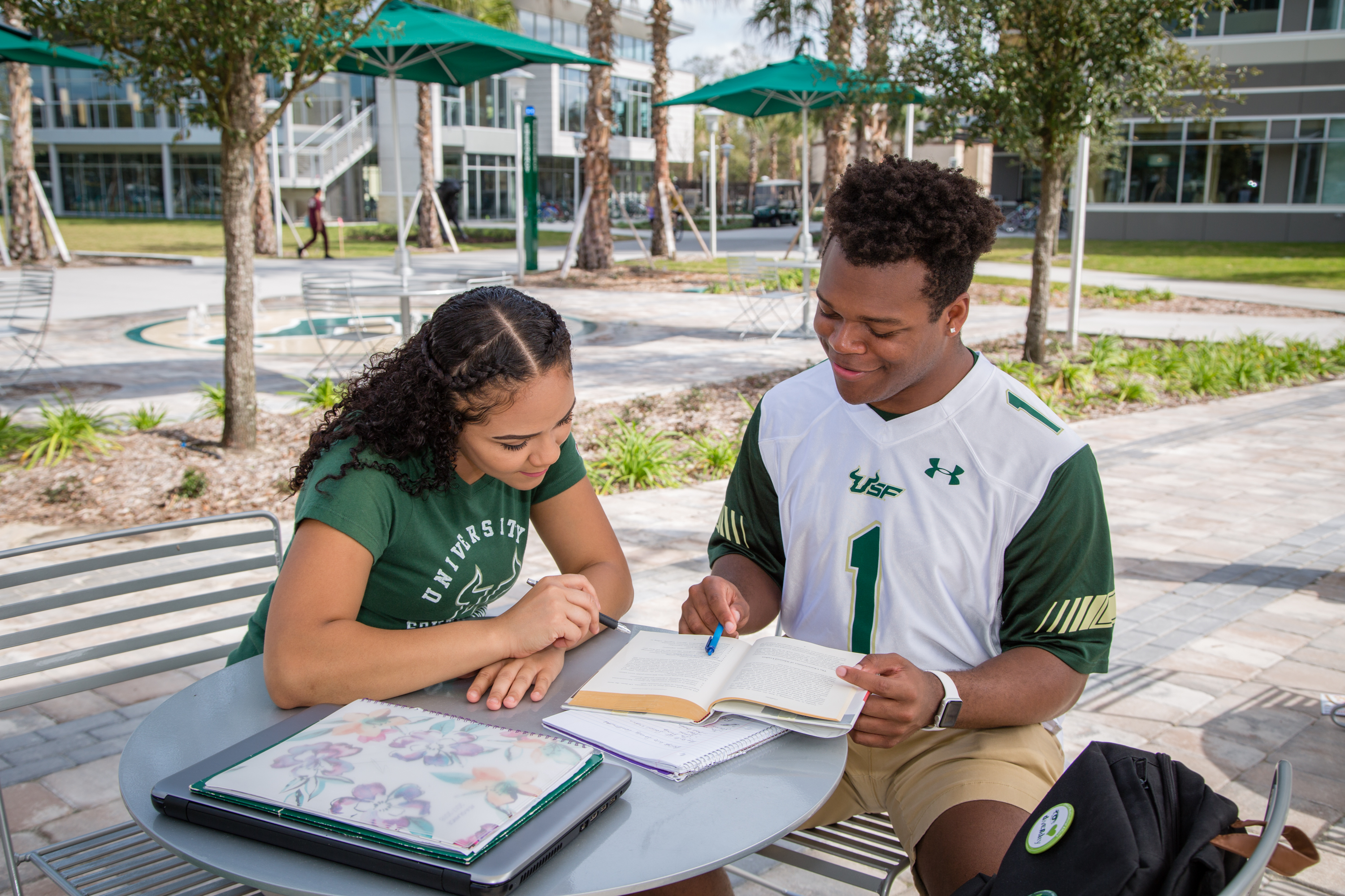 Students at table