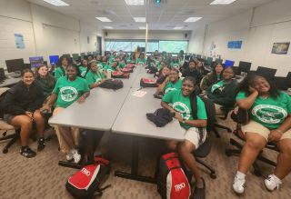 Upward bound group sitting