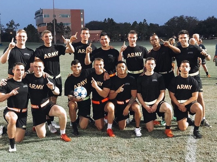army wins soccer