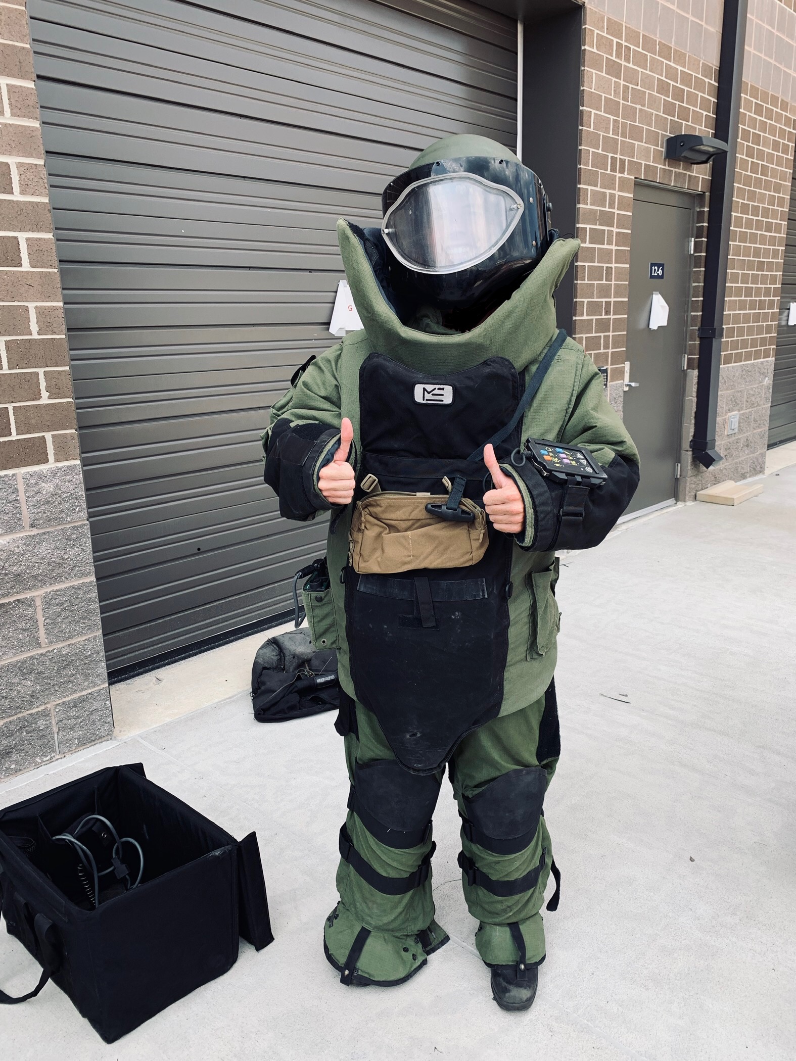 MIDN Shaffer EOD Suit