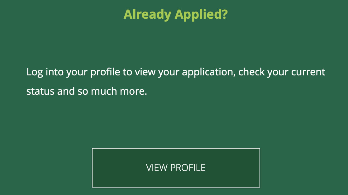 already applied button to view profile