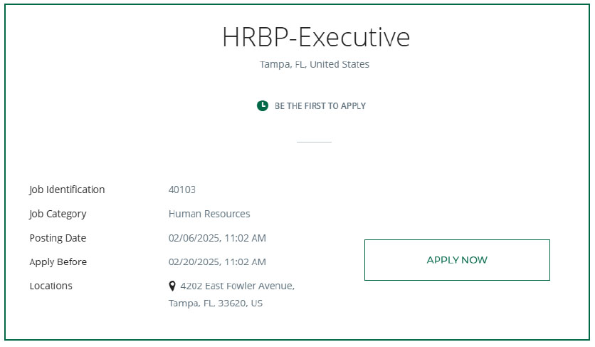 position listing with apply now button