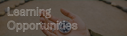 learning opportunities with hand holding compass