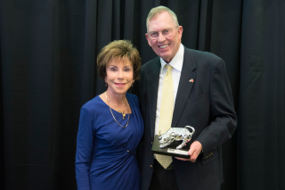 USF President Judy Genshaft with Dr. John Sinnott