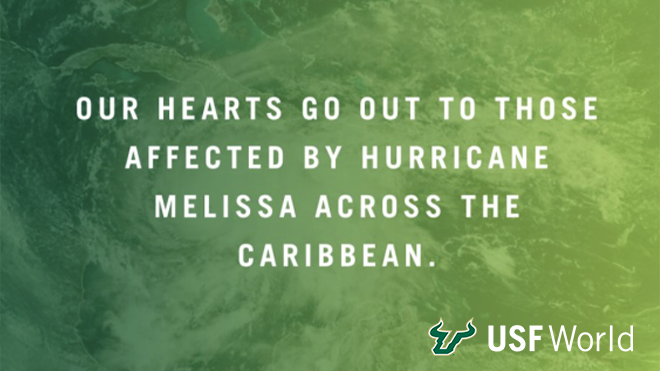 "Our Hearts go out to those affected by hurricane Melissa across the Caribbean"