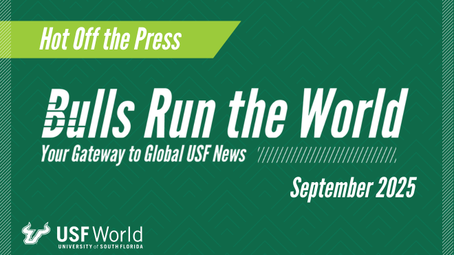 green background with whitetext that says "bulls run the world September2025"