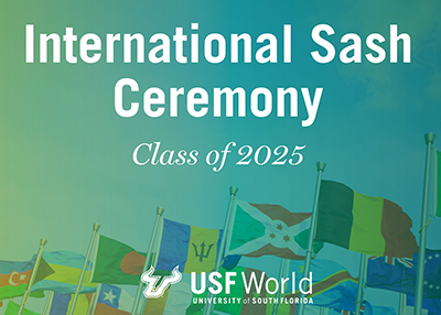green background with words that say "2025 Spring Sash Ceremony"
