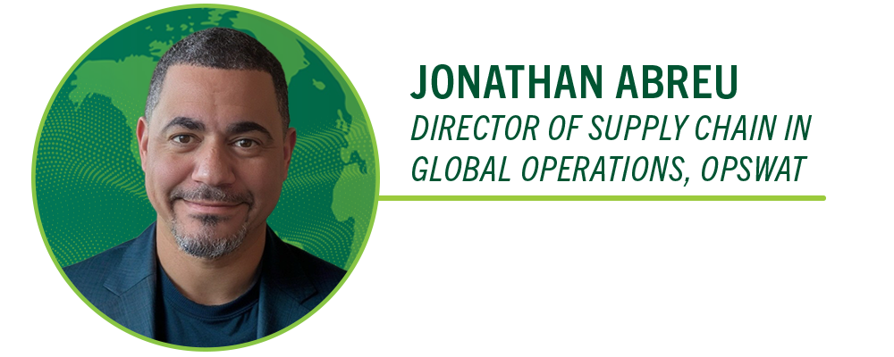 Jonathan Abreu, Director of Supply Chain in Global Operations, OPSWAT.