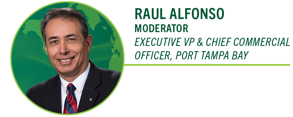 Raul Alfonso, Executive Vice President and Chief Commercial Officer of Port of Tampa Bay