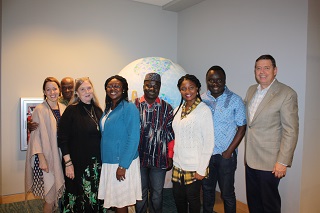Ghana Scholars. Farewell gathering for the Winter 2018 Ghana Scholars cohort hosted by USF.