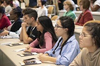 students at women's empowerment conference