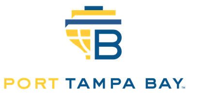 blue and yellow port of tampa bay logo