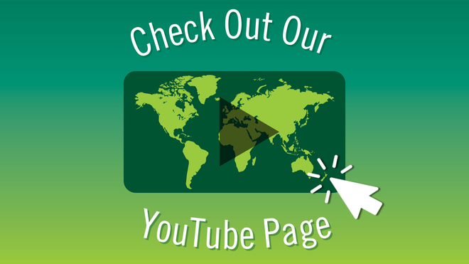 Green background with text saying Check Out our YouTube Channel.