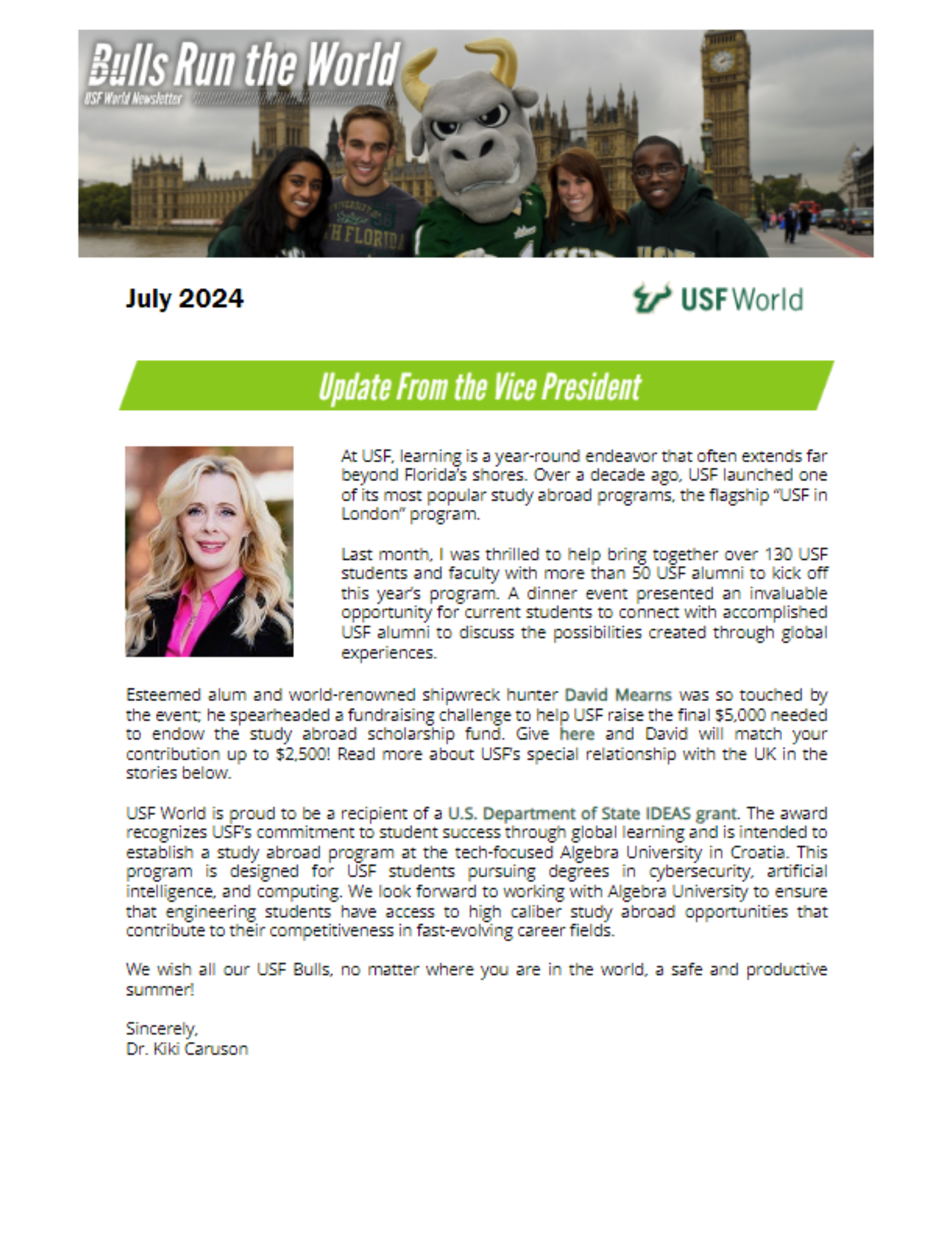 July issue of Bulls Run the World cover page