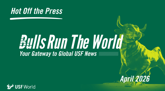 green background with white text that says "bulls run the world April 2026"