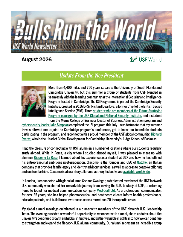 Click  to view the August Newsletter 2026