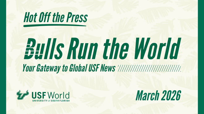 tan background with green text that says "bulls run the world March 2026"