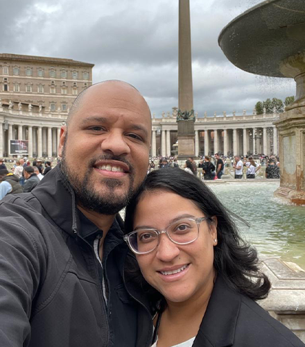 Raquel and her husband Cesar