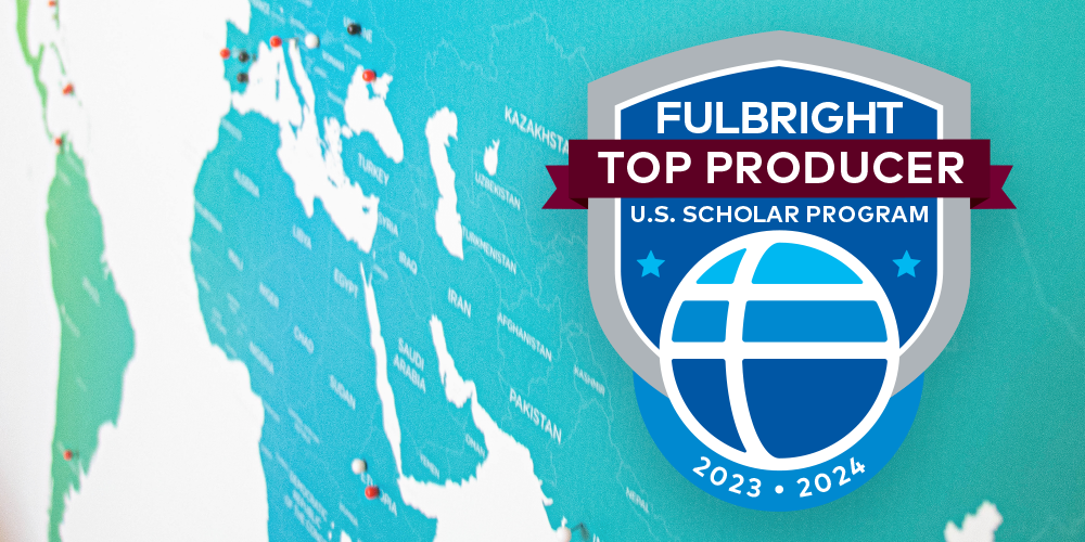 2023-2024 Fulbright Scholar Top Producer badge