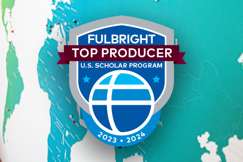 2023-2024 Fulbright Scholar Top Producer badge