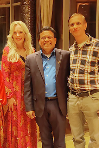 Photo of dinner guests