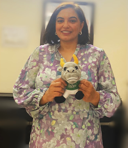 Alum Nidhi Parashar with Rocky