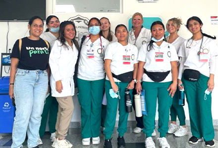 nursing students in hospital