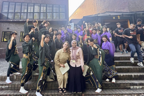 Group of study abroad in Japan