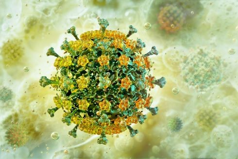 h5n1 rendered 3d model