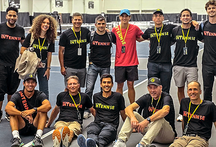 Intennse team smiling