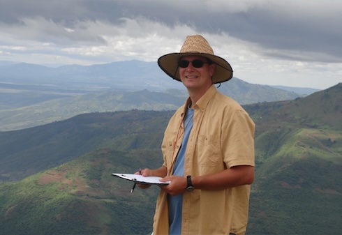 John Arthur in the field.