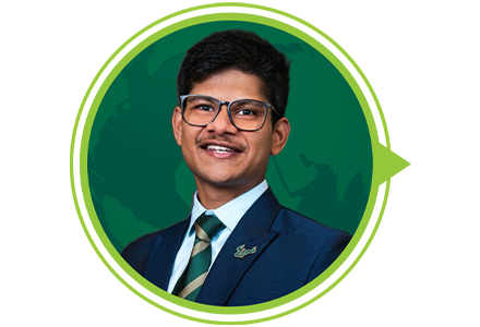 Sumit Jadhav headshot in green circle