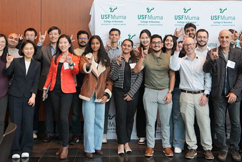 Group of people smiling
