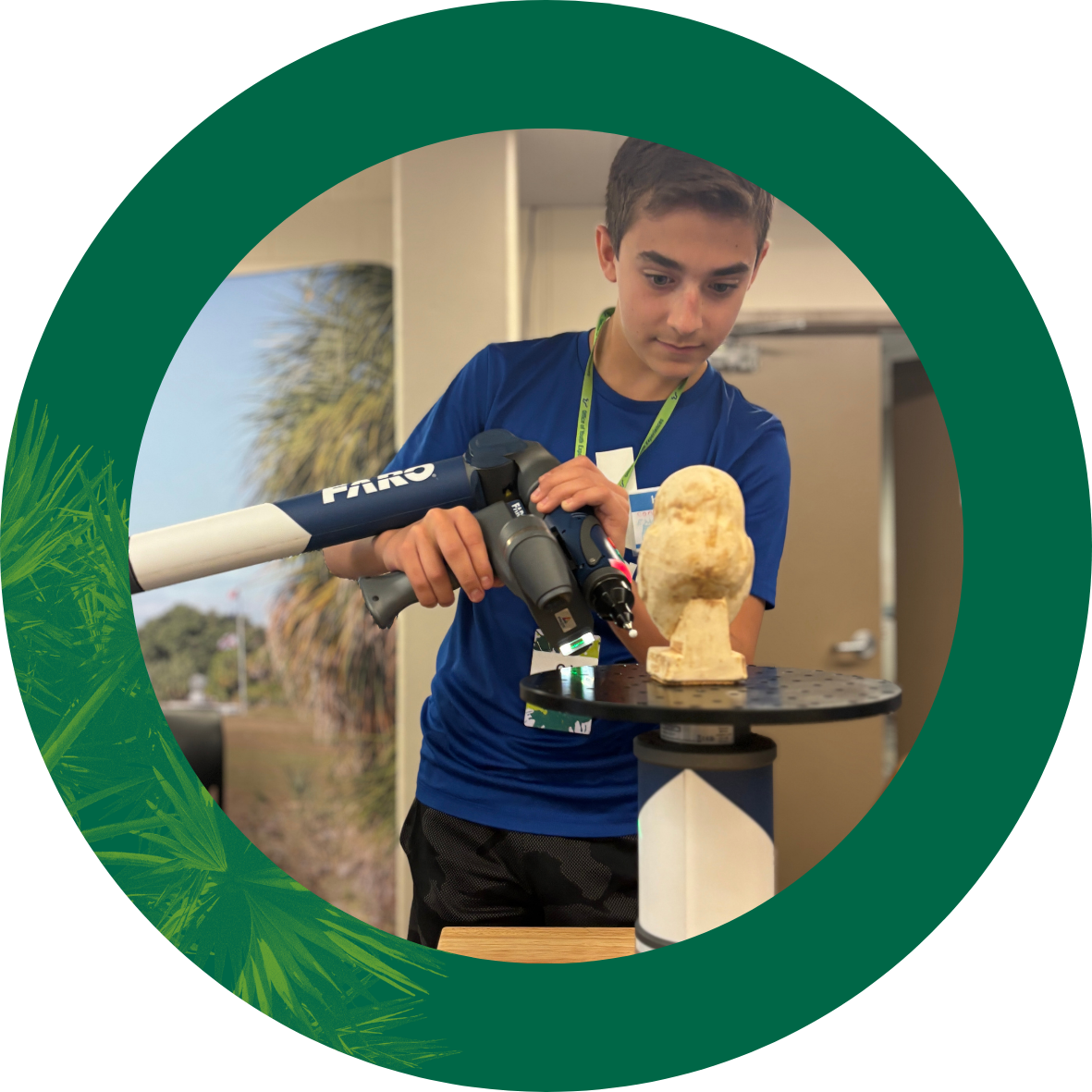 Campers at USF Archaeology + Art Camp