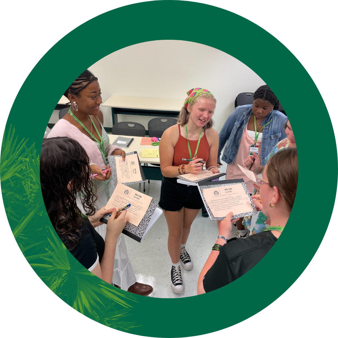 Campers at the USF Creative Writing Summer Camp