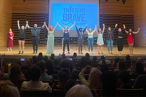 This is My Brave 2022 cast bows on stage