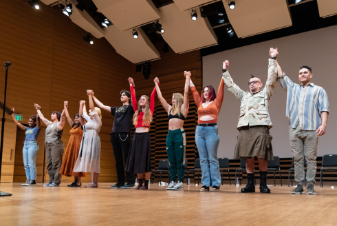 The cast of the 2023 production of This Is My Brave: College Edition at USF take a bow.